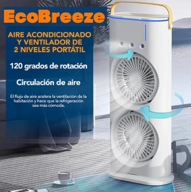 VENTILADOR HIELO DOBLE CON HUMIFICADOR