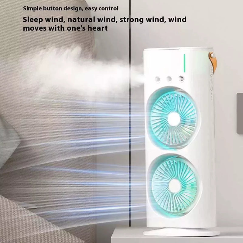 VENTILADOR HIELO DOBLE CON HUMIFICADOR